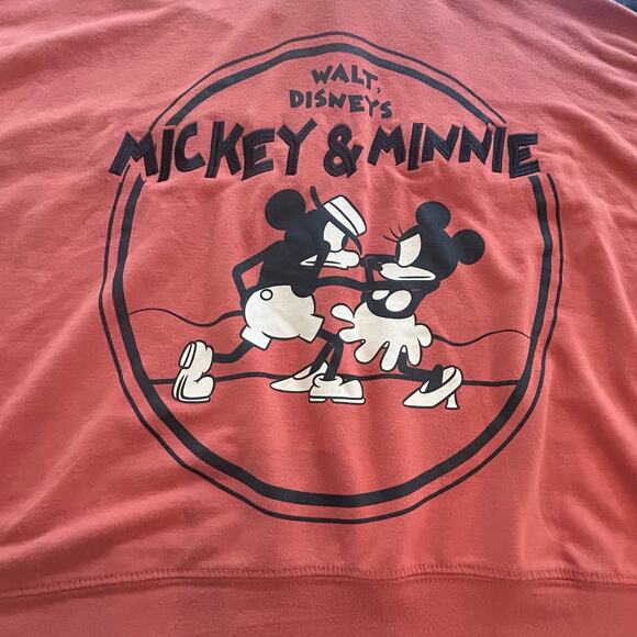 Disney Store Mickey Minnie Retro Embroidered Cropped Top Jacket Shirt Size Small - Picture 8 of 13